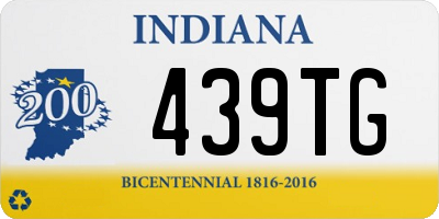 IN license plate 439TG