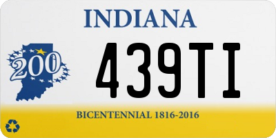 IN license plate 439TI