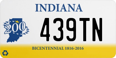 IN license plate 439TN