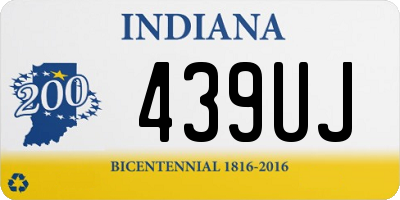 IN license plate 439UJ