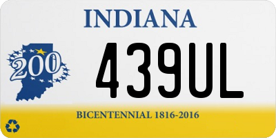 IN license plate 439UL