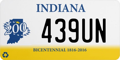 IN license plate 439UN
