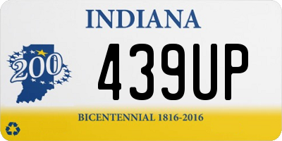IN license plate 439UP