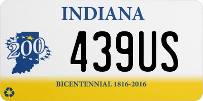 IN license plate 439US