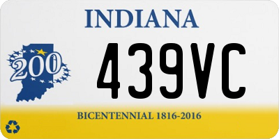 IN license plate 439VC