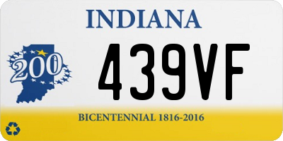 IN license plate 439VF