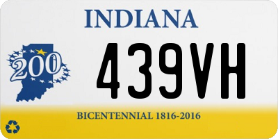 IN license plate 439VH