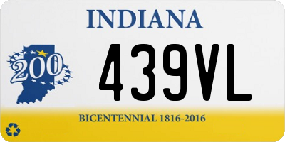 IN license plate 439VL