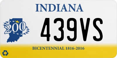 IN license plate 439VS