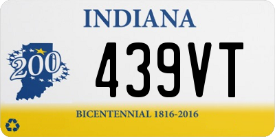 IN license plate 439VT