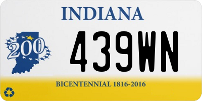 IN license plate 439WN