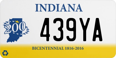 IN license plate 439YA