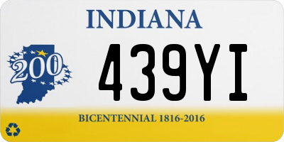 IN license plate 439YI