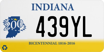 IN license plate 439YL