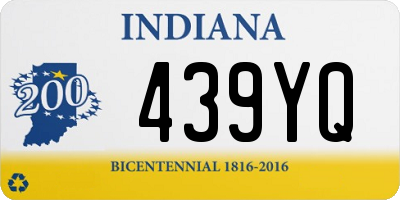 IN license plate 439YQ