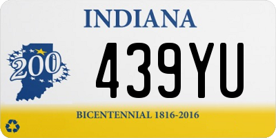 IN license plate 439YU