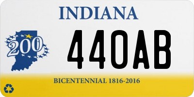 IN license plate 440AB