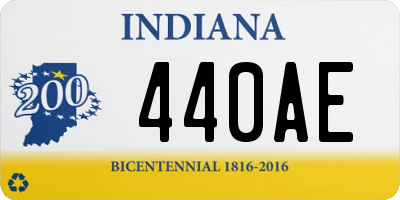 IN license plate 440AE