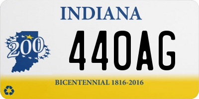 IN license plate 440AG