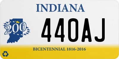 IN license plate 440AJ