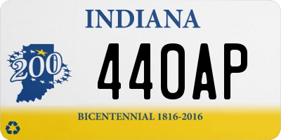 IN license plate 440AP