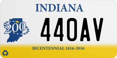 IN license plate 440AV