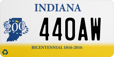 IN license plate 440AW