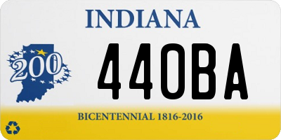 IN license plate 440BA