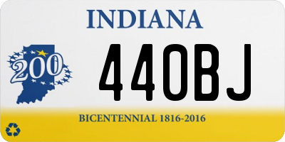 IN license plate 440BJ