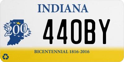 IN license plate 440BY