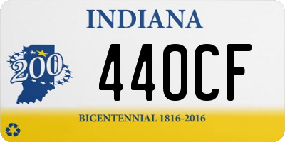 IN license plate 440CF