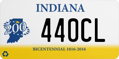 IN license plate 440CL