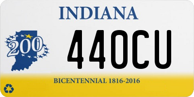 IN license plate 440CU