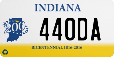 IN license plate 440DA