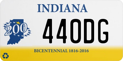 IN license plate 440DG