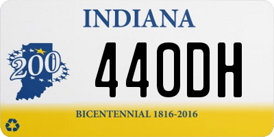 IN license plate 440DH