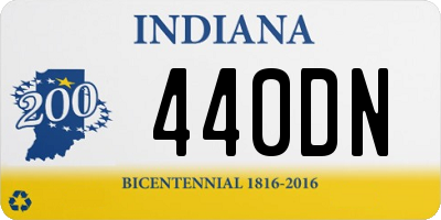 IN license plate 440DN