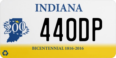 IN license plate 440DP