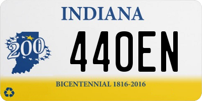 IN license plate 440EN