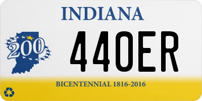 IN license plate 440ER