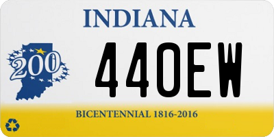 IN license plate 440EW