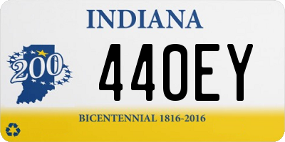 IN license plate 440EY