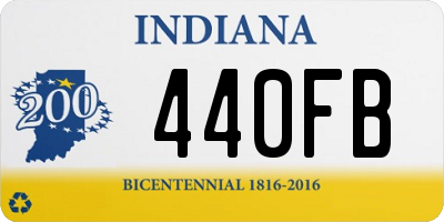 IN license plate 440FB