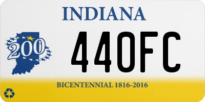 IN license plate 440FC