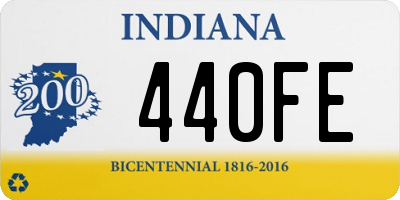 IN license plate 440FE