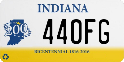 IN license plate 440FG