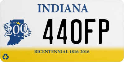 IN license plate 440FP