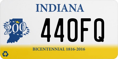 IN license plate 440FQ