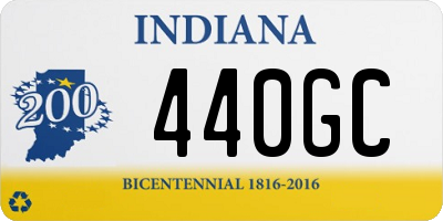 IN license plate 440GC