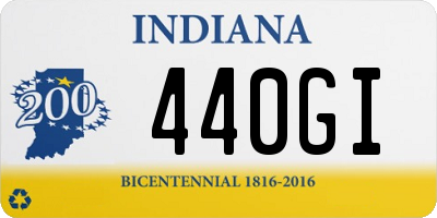 IN license plate 440GI